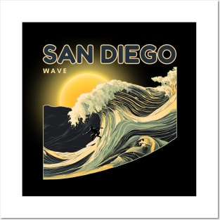 SAN DIEGO WAVE Posters and Art